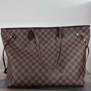 Louis Vuitton Brown Checkered Tote